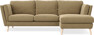 Madison Lux - 2-sits soffa med schäslong höger - Brun