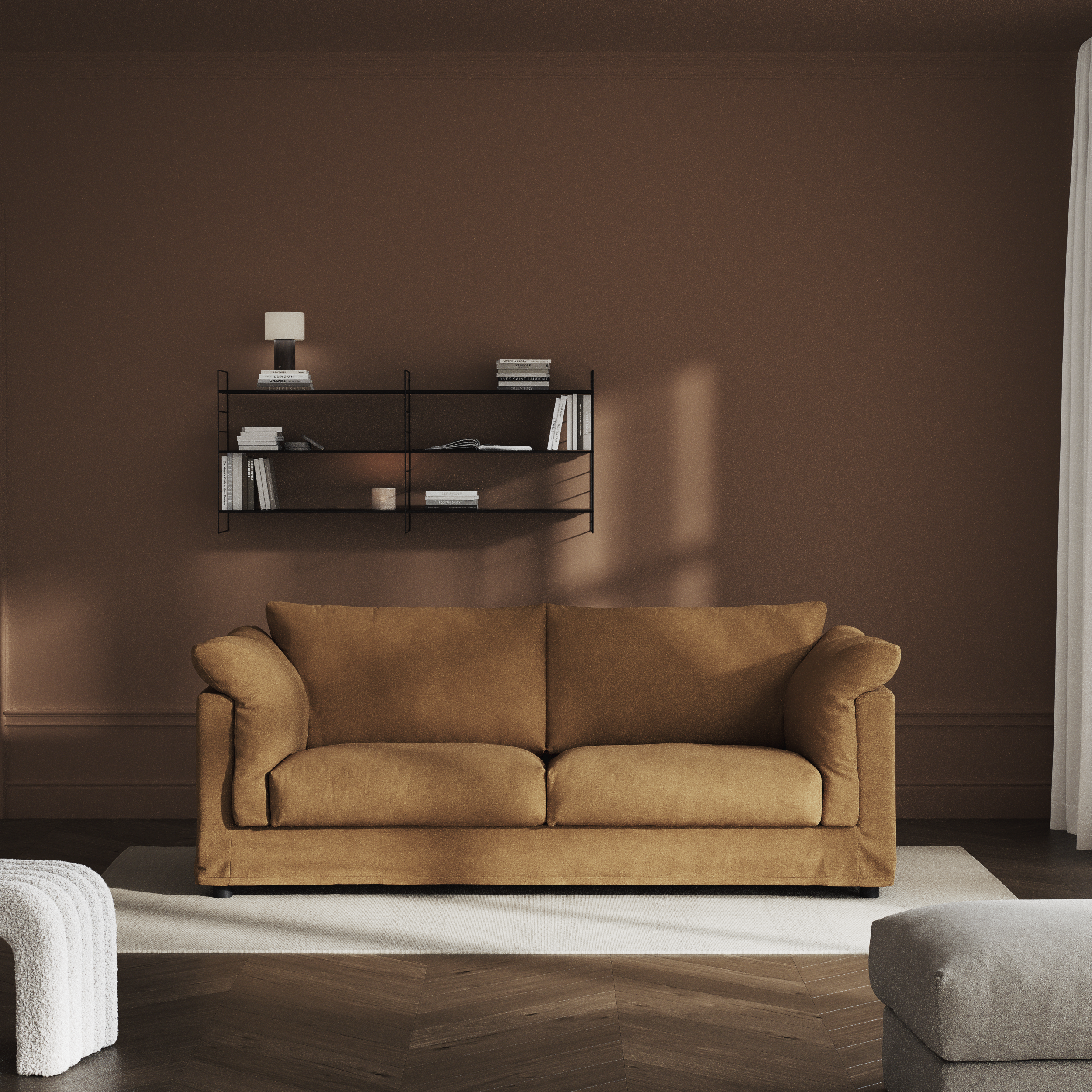 Cherrie, 2,5-sits soffa med kappa