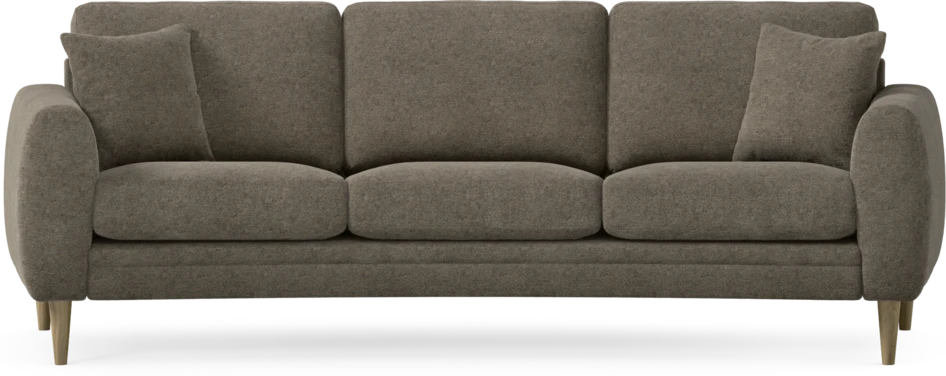 Eden - 3-sits soffa svängd - Brun