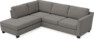 Friday - 2,5-sits soffa med divan vänster - Grå