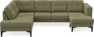 Rio - 3-sits soffa med divan vänster och schäslong höger - Grön