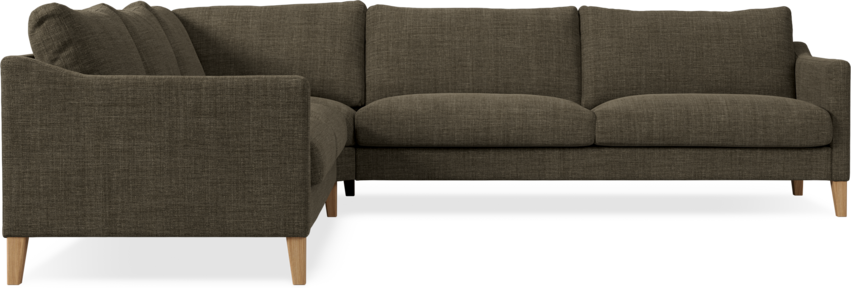 Winston - Hörnsoffa, 2+3-sits - Brun