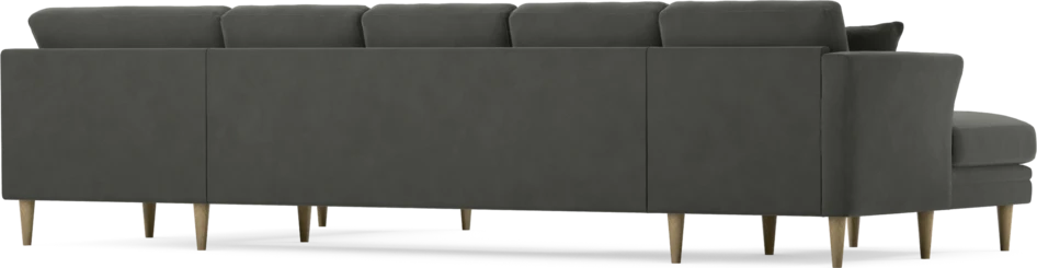 Eden - 3-sits soffa med schäslong vänster och divan höger - Grå