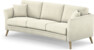 Eden - 3-sits soffa svängd - Vit