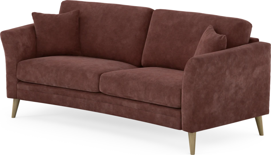 Eden - 2,5-sits soffa svängd - Röd