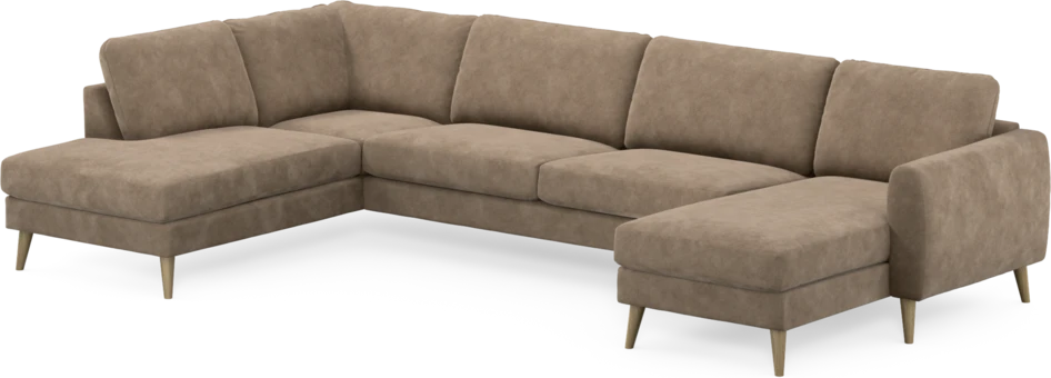 Bridge - 3-sits soffa med divan vänster och schäslong höger - Beige