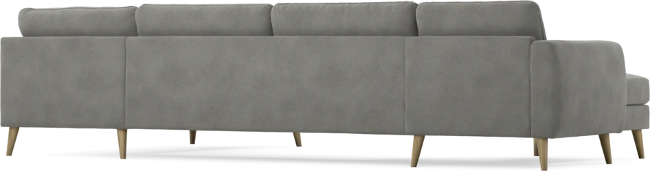 Bridge - 3-sits soffa med schäslong vänster och divan höger - Grå