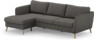 County - 3-sits soffa med flyttbar schäslong - Brun