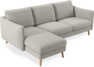 Madison Lux - 2-sits soffa med schäslong vänster - Grå