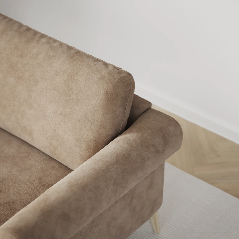 Bridge - 3-sits soffa med schäslong vänster och divan höger - Beige