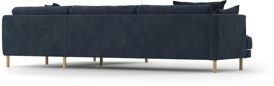 Harper - 3-sits soffa med divan höger - Blå