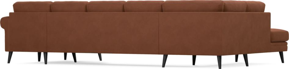 Eden - 3-sits soffa med divan vänster och schäslong höger - Orange