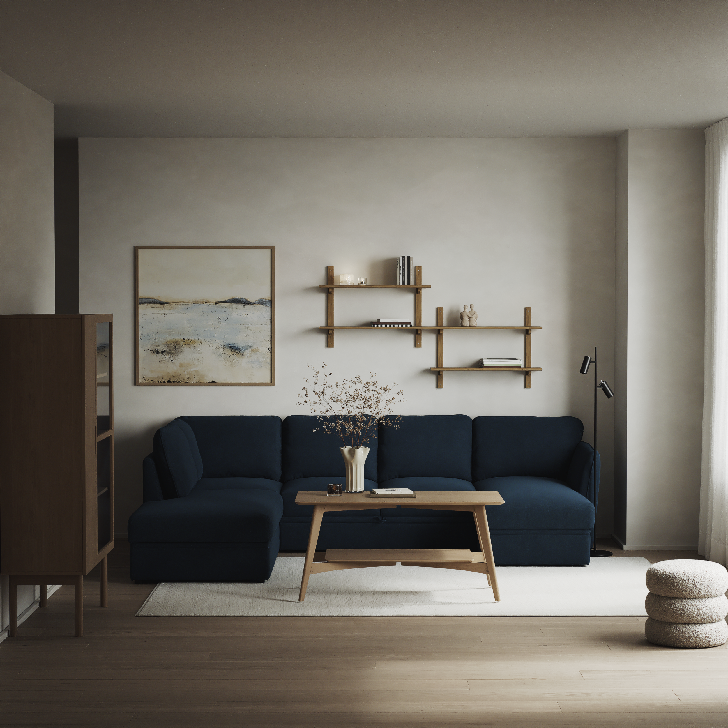 Öland - Bäddsoffa med divan vänster och schäslong höger - inspiration