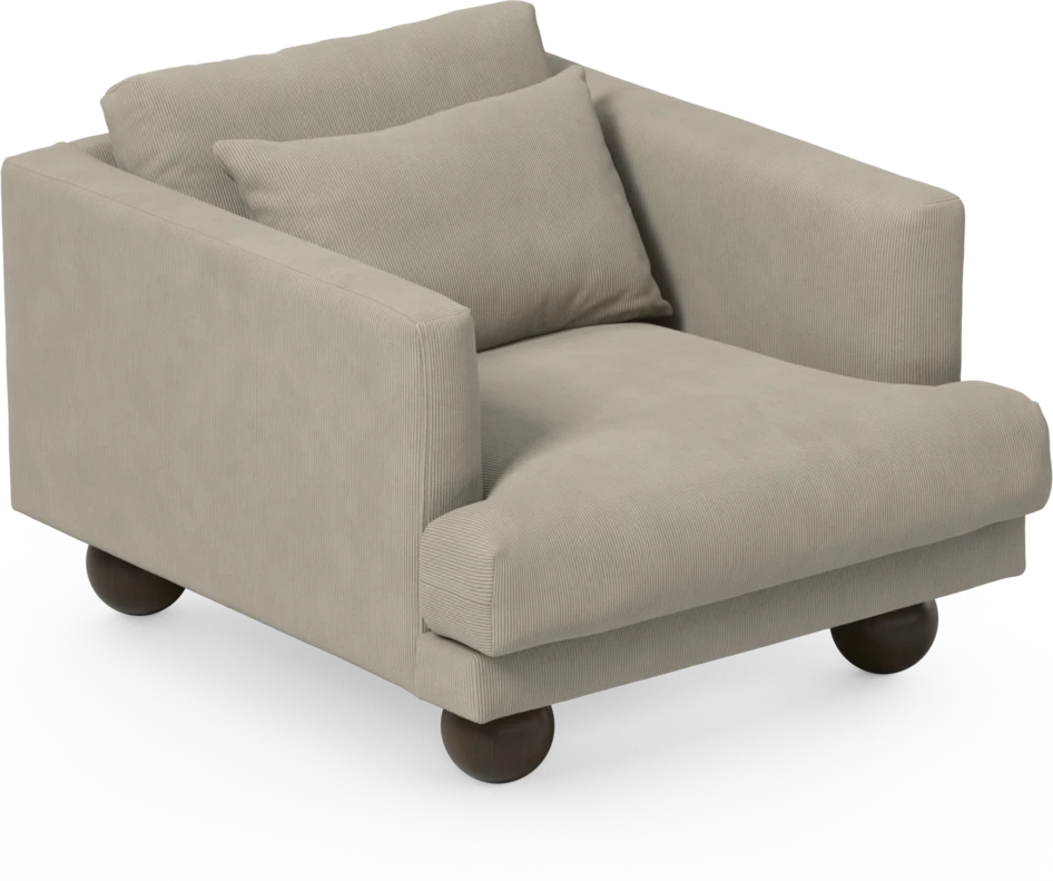 Harper - Fåtölj, 75 cm - Beige