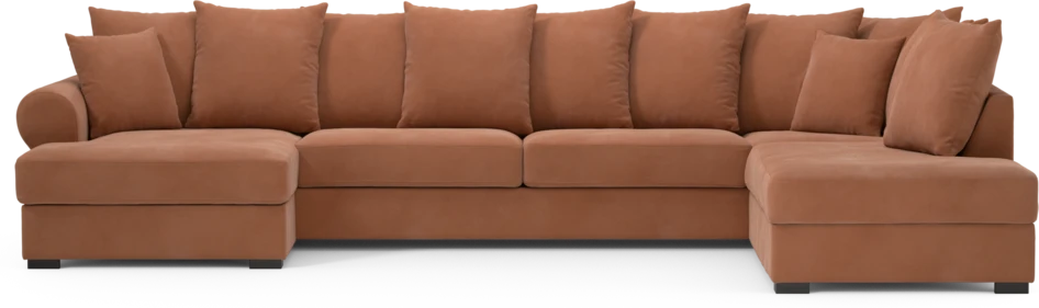 Town - 3-sits soffa med divan höger och schäslong vänster - Orange