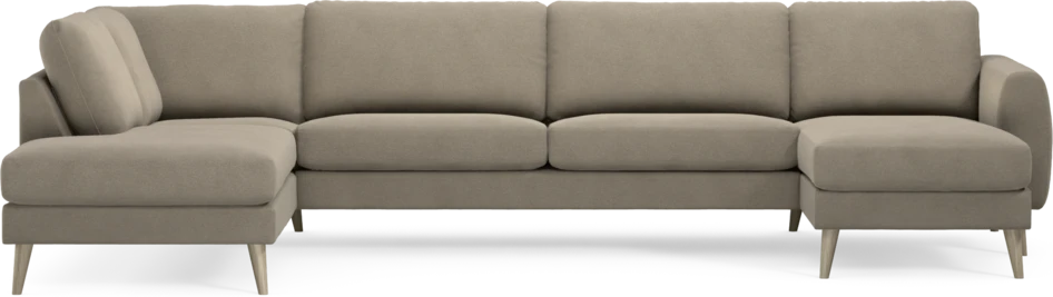 Bridge - 3-sits soffa med divan vänster och schäslong höger - Beige