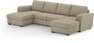 Friday - 2-sits soffa med två schäslonger - Beige