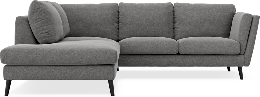 Madison - 2-sits soffa med divan vänster - Grå
