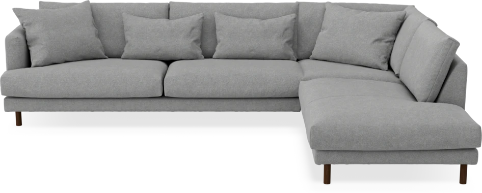 Harper - 3-sits soffa med divan höger - Grå
