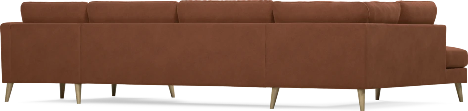 Bridge - 3-sits soffa med divan vänster och schäslong höger - Orange