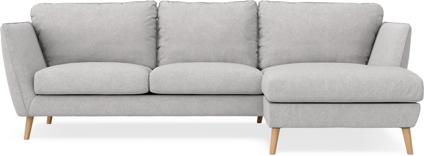 Madison Lux - 2-sits soffa med schäslong höger - Grå