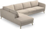 County - 3-sits soffa med divan vänster - Beige