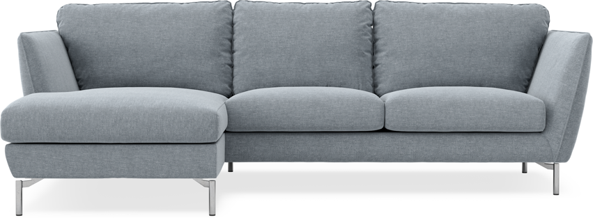 Madison Lux - 2-sits soffa med schäslong vänster - Blå