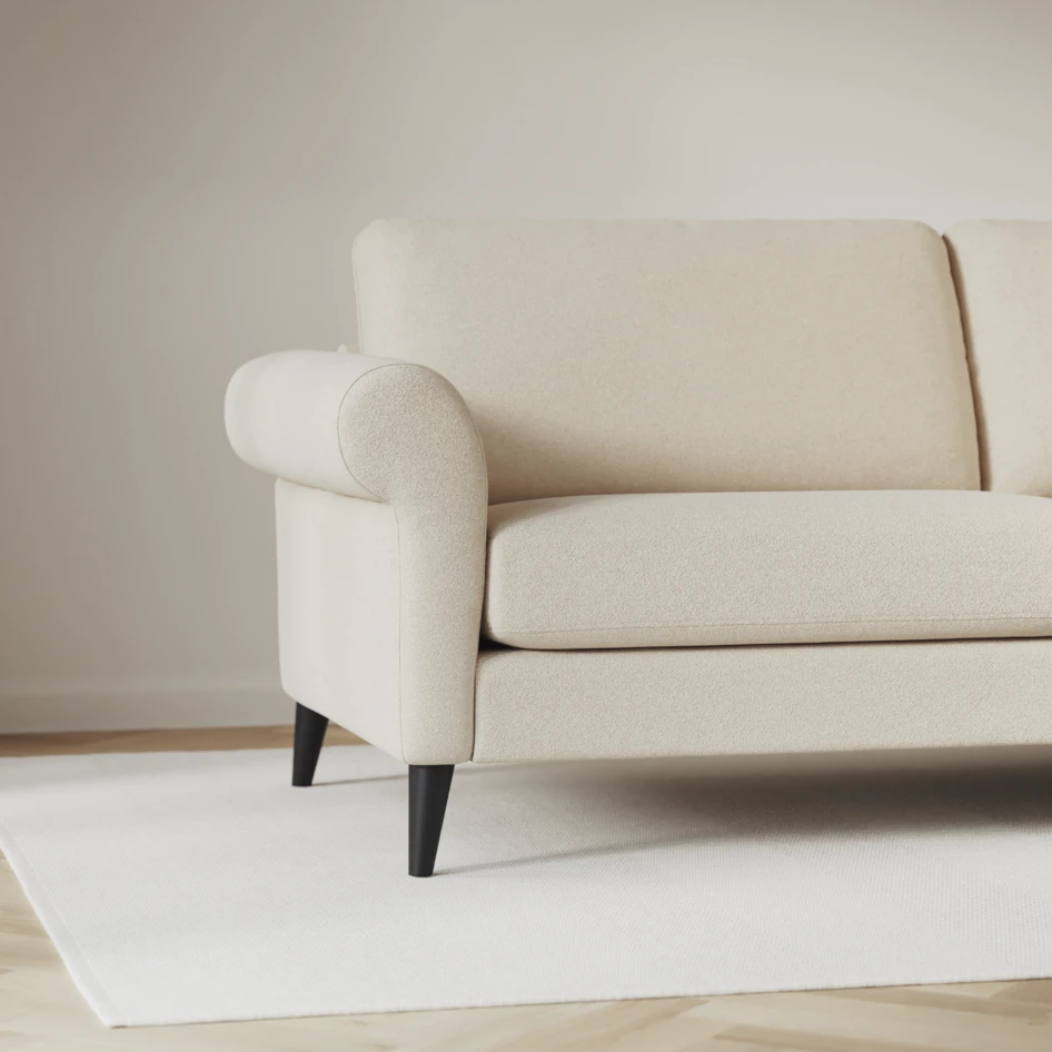 Bridge - 3-sits soffa med schäslong vänster och divan höger - Beige