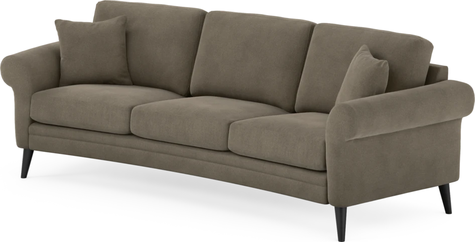 Eden - 3-sits soffa svängd - Beige