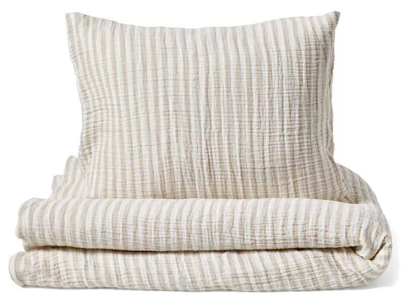 Adelia - Påslakanset i muslin - Beige