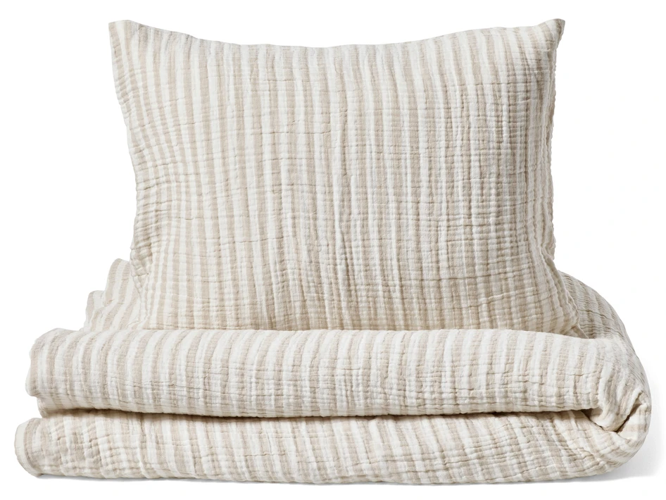Adelia - Påslakanset i muslin - Beige