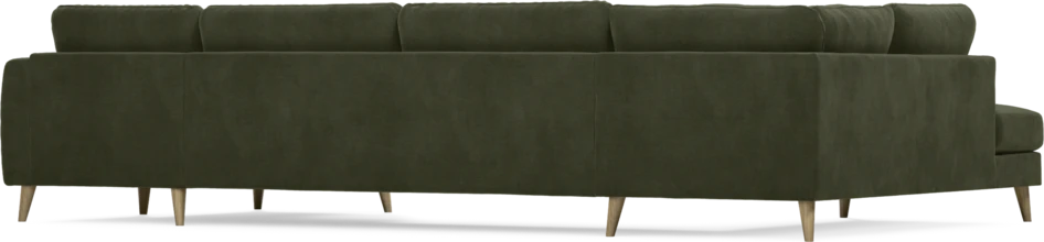 Bridge - 3-sits soffa med divan vänster och schäslong höger - Grön