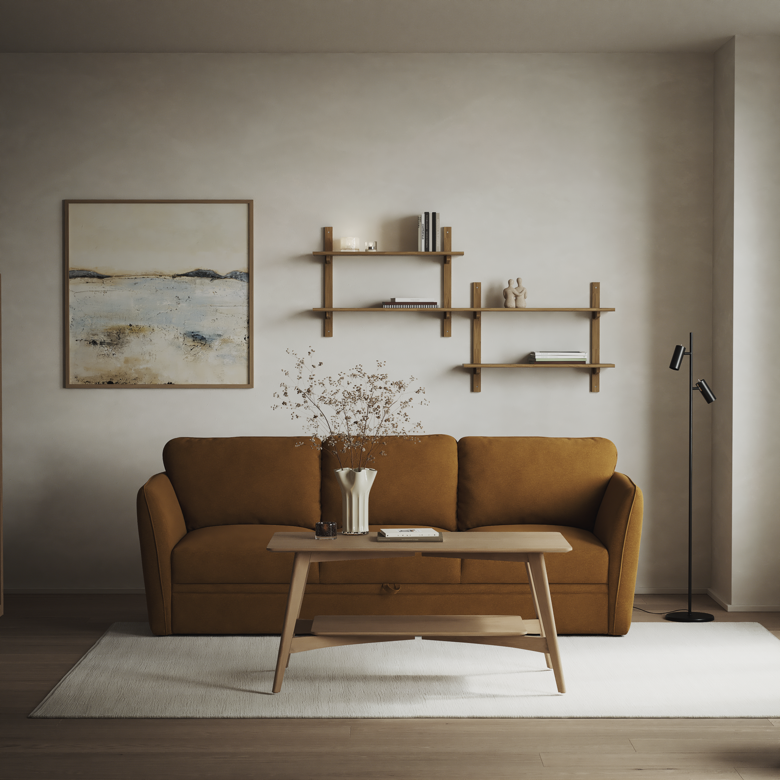 Öland - Bäddsoffa 3-sits, längsbäddad - inspiration