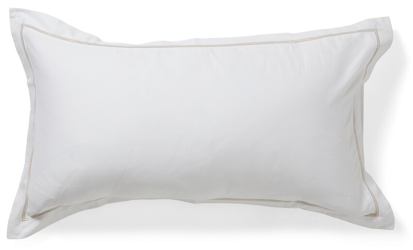 Ritz - Premium quality - Örngott till hotellkudde i egyptisk bomullssatin, 50x90 cm - Vit