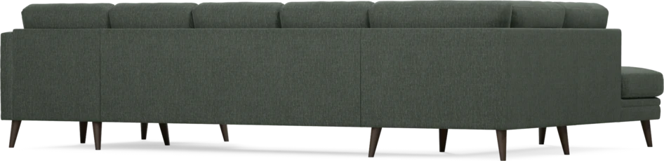 Eden - 3-sits soffa med divan vänster och schäslong höger - Grön