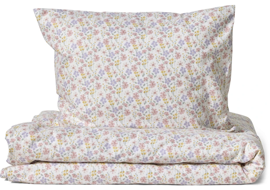 Fia - Påslakanset i bomullsflanell - Flerfärgad