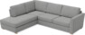 Friday - 2,5-sits soffa med divan vänster - Grå