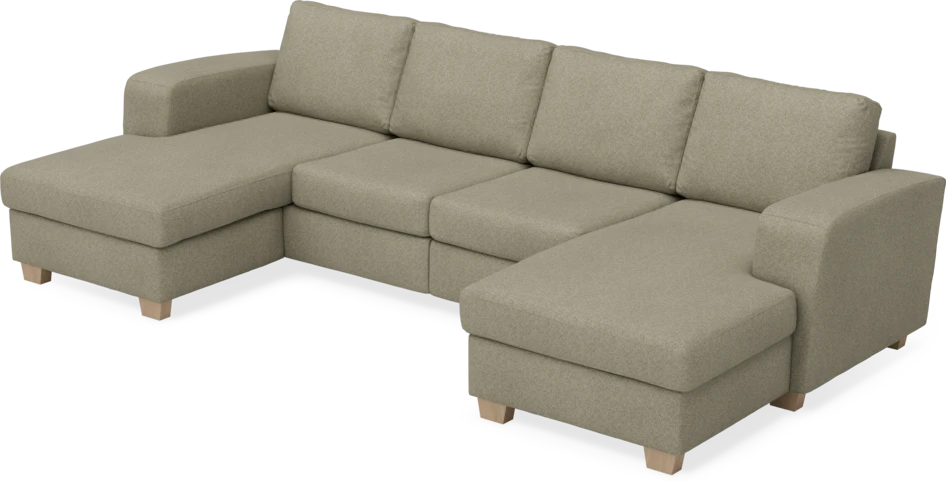 Friday - 2-sits soffa med två schäslonger - Beige