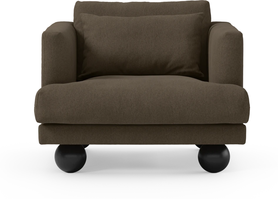 Harper - Fåtölj, 75 cm - Brun