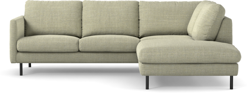 Madison Lux - 2-sits soffa med divan höger - Grön