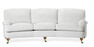 Oxford Delux - 3-sits soffa svängd, fast klädsel - Vit