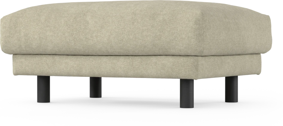 Cherrie - Fotpall 100, fast klädsel - Beige