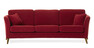 Eden - 3-sits soffa svängd - Röd