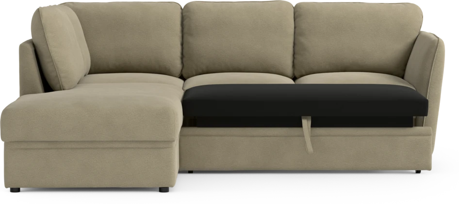 Öland - Bäddsoffa med divan vänster - Beige