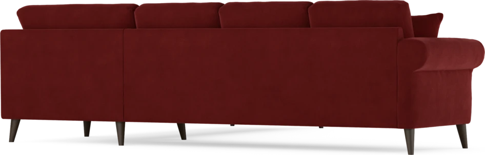 Eden - Hörnsoffa, 3+3-sits - Röd