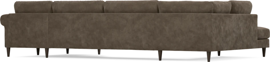 Bridge - 3-sits soffa med divan vänster och schäslong höger - Brun
