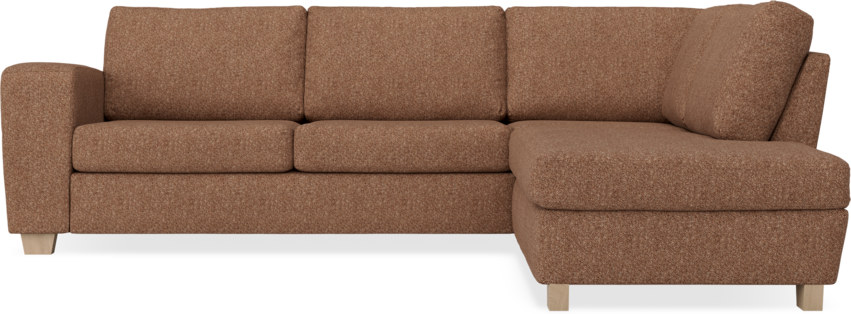Friday - 2,5-sits soffa med divan höger - Orange