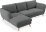 Madison Lux - 2-sits soffa med schäslong vänster - Grå