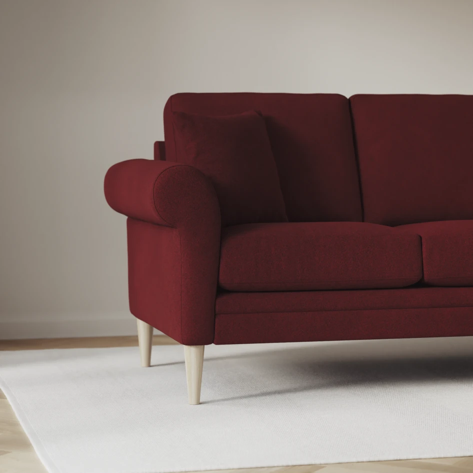 Eden - 3-sits soffa - Röd