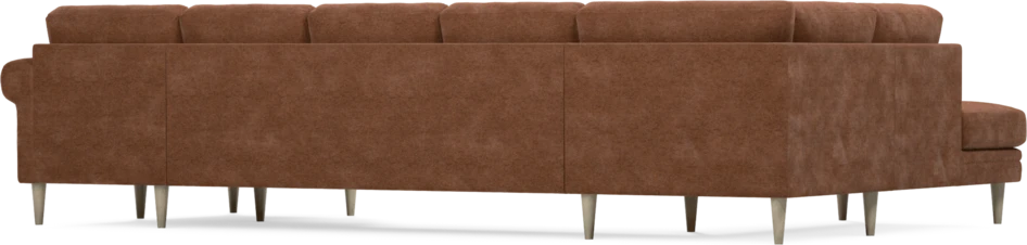 Eden - 3-sits soffa med divan vänster och schäslong höger - Orange